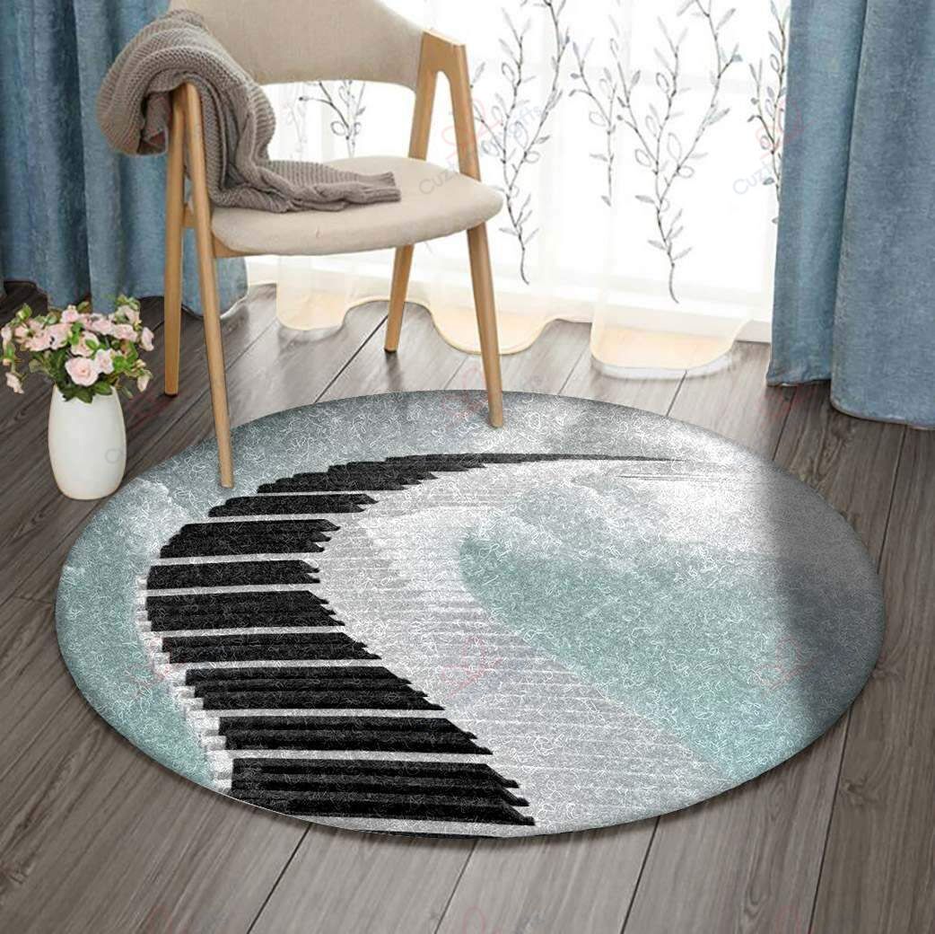 Piano Step Up The Heaven Round Carpet Floor Rug Living Room Bedroom Decor Round Area Rug Carpet Piano Step Up The Heaven Round Carpet Floor Rug Living Room Bedroom Decor Round Area Rug Carpet