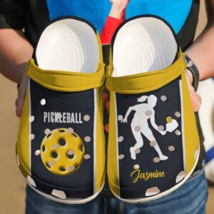 Pickleball Personalized Love Sku 1818 Crocs Crocband Clog Comfortable For Mens Womens Classic Clog Water Shoes