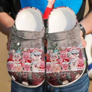 Pig Christmas Pigs Sku 1829 Crocs Clog Clog Shoes
