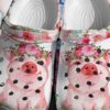 Pig Flowers Crocs Crocband Clog Clog Comfortable For Mens And Womens Classic Clog Water Shoes Comfortable