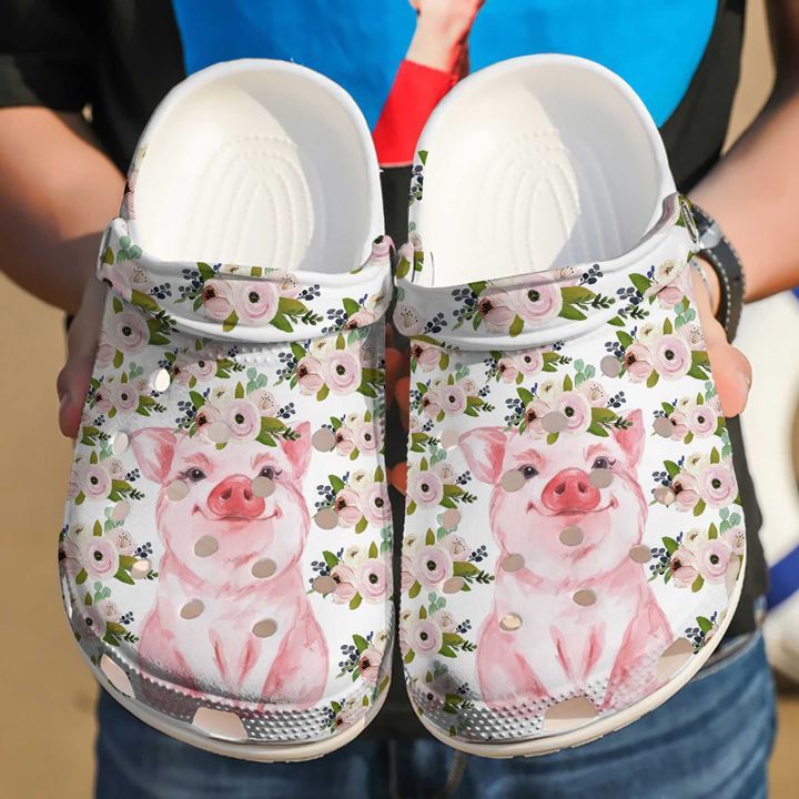 Pig N Flower Sku 1841 Crocs Crocband Clog Comfortable For Mens Womens Classic Clog Water Shoes Pig N Flower Sku 1841 Crocs Crocband Clog Comfortable For Mens Womens Classic Clog Water Shoes