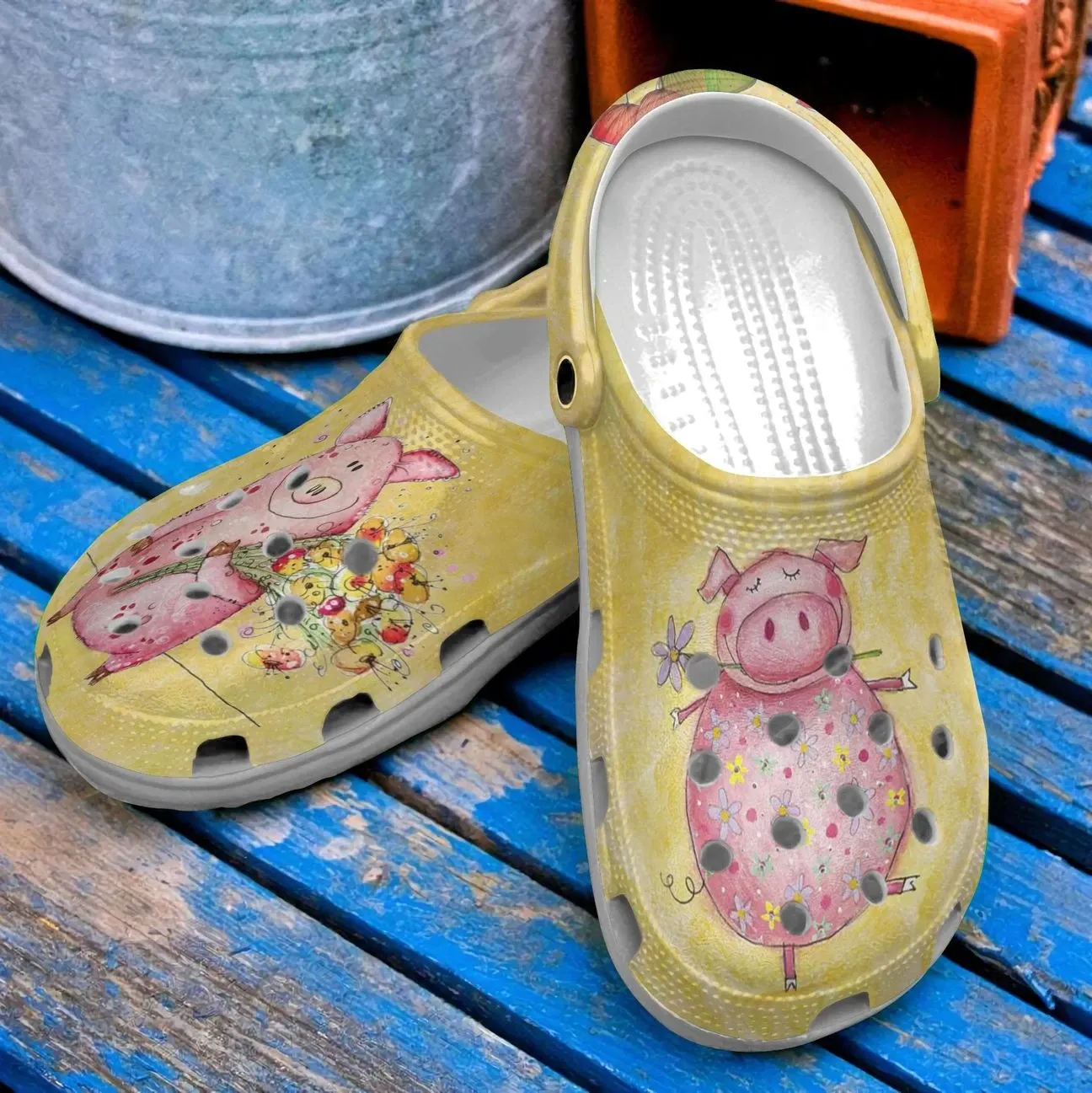 Pig Personalized Clog Custom Crocs Comfortablefashion Style Comfortable For Women Men Kid Print 3D Cute Pigs Pig Personalized Clog Custom Crocs Comfortablefashion Style Comfortable For Women Men Kid Print 3D Cute Pigs