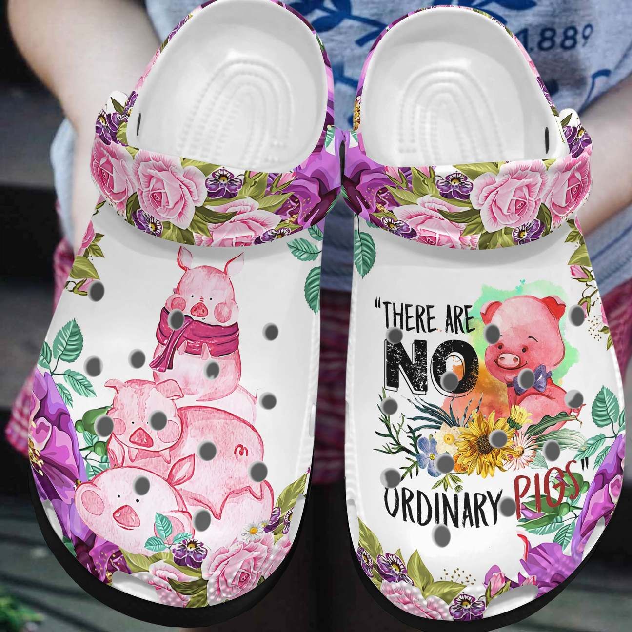 Pig Personalized Clog Custom Crocs Comfortablefashion Style Comfortable For Women Men Kid Print 3D Pig Purple Pig Personalized Clog Custom Crocs Comfortablefashion Style Comfortable For Women Men Kid Print 3D Pig Purple
