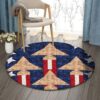 Pilot Round Carpet Floor Rug Living Room Bedroom Decor Round Area Rug Carpet