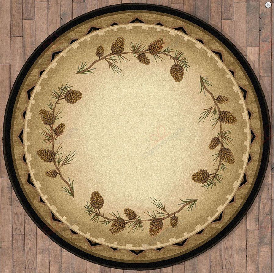 Pine Canyon Trails Round Carpet Floor Rug Living Room Bedroom Decor Round Area Rug Carpet Pine Canyon Trails Round Carpet Floor Rug Living Room Bedroom Decor Round Area Rug Carpet