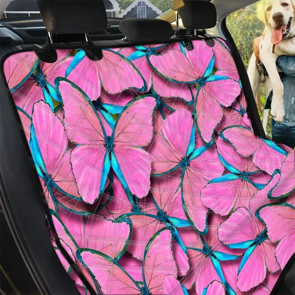Pink And Blue Butterfly Pattern Car Back Seat Cover Dog Car Seat Covers - fe8281344a98 Pink And Blue Butterfly Pattern Car Back Seat Cover Dog Car Seat Covers - fe8281344a98