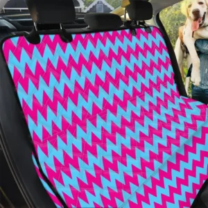 Pink And Blue Chevron Pattern Print Car Back Seat Cover Dog Car Seat Covers - 4340d5e597cd