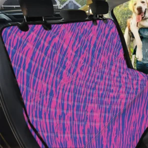Pink And Blue Zebra Pattern Car Back Seat Cover Dog Car Seat Covers - d7b236a7dca5