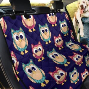 Pink And Dodger Blue Color Of Owl Car Back Seat Cover Dog Car Seat Covers - 86e6ff17617b