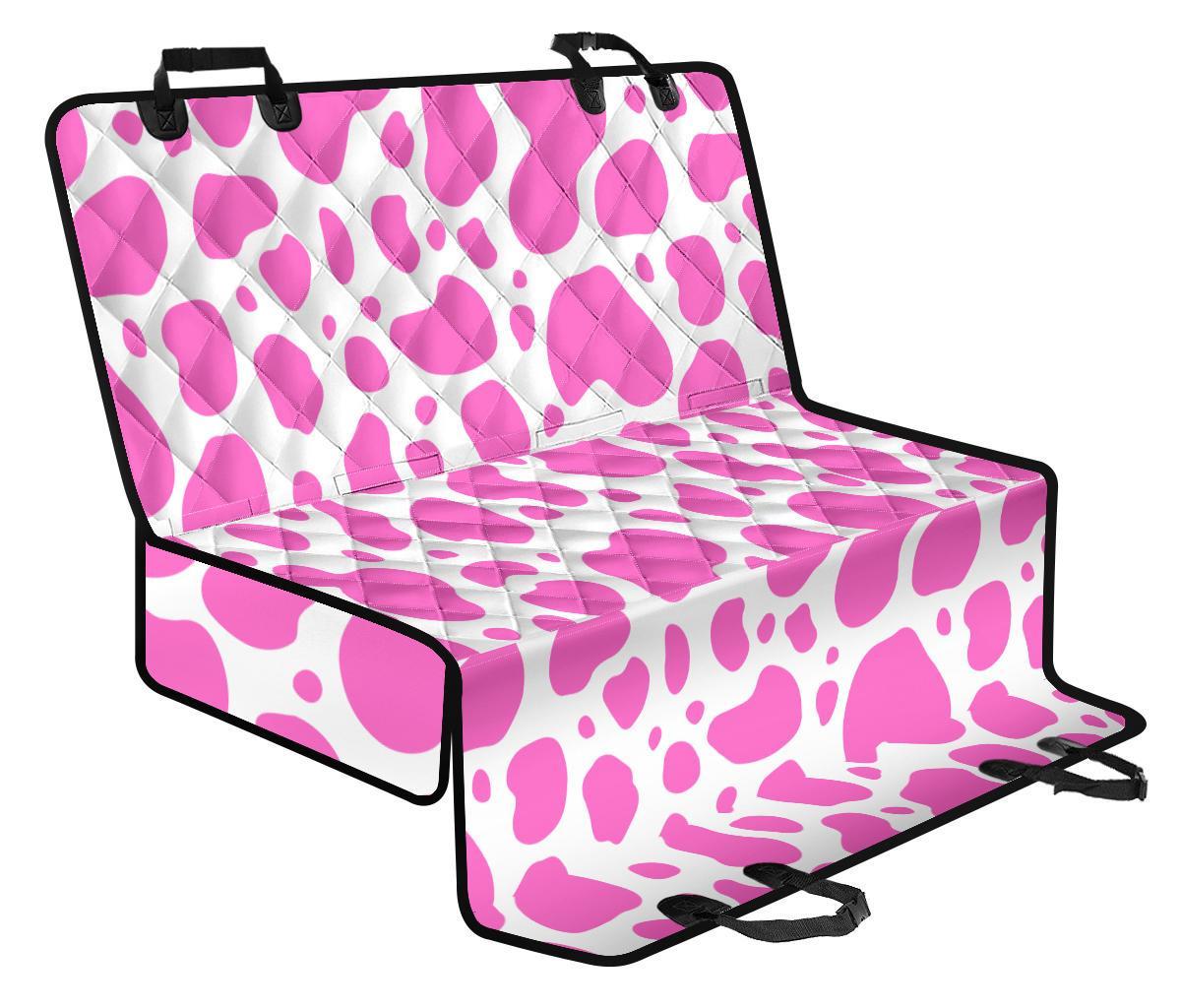 Pink And White Cow Print Pet Car Back Seat Cover - eef2736b3ef6 Pink And White Cow Print Pet Car Back Seat Cover - eef2736b3ef6