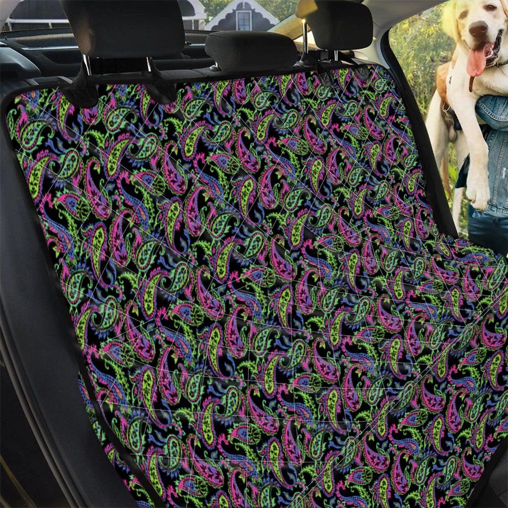 Pink Blue And Green Paisley Print Car Back Seat Cover Dog Car Seat Covers - 6da5faabb961 Pink Blue And Green Paisley Print Car Back Seat Cover Dog Car Seat Covers - 6da5faabb961