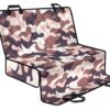 Pink Brown Camouflage Print Pet Car Back Seat Cover - dfd2b5f470e7