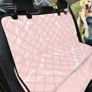 Pink Cracked Marble Pattern Car Back Seat Cover Dog Car Seat Covers - 21201d61c3e6