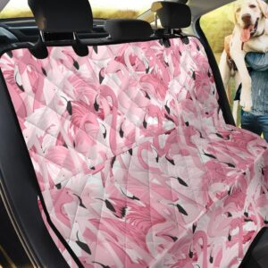 Pink Flamingos Pattern Car Back Seat Cover Dog Car Seat Covers - eb15f6e7c26a