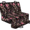 Pink Floral Flower Pattern Print Pet Car Back Seat Cover - ba0fe7b80cca