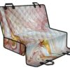 Pink Gold Liquid Marble Print Pet Car Back Seat Cover - 9b3f673f78d3