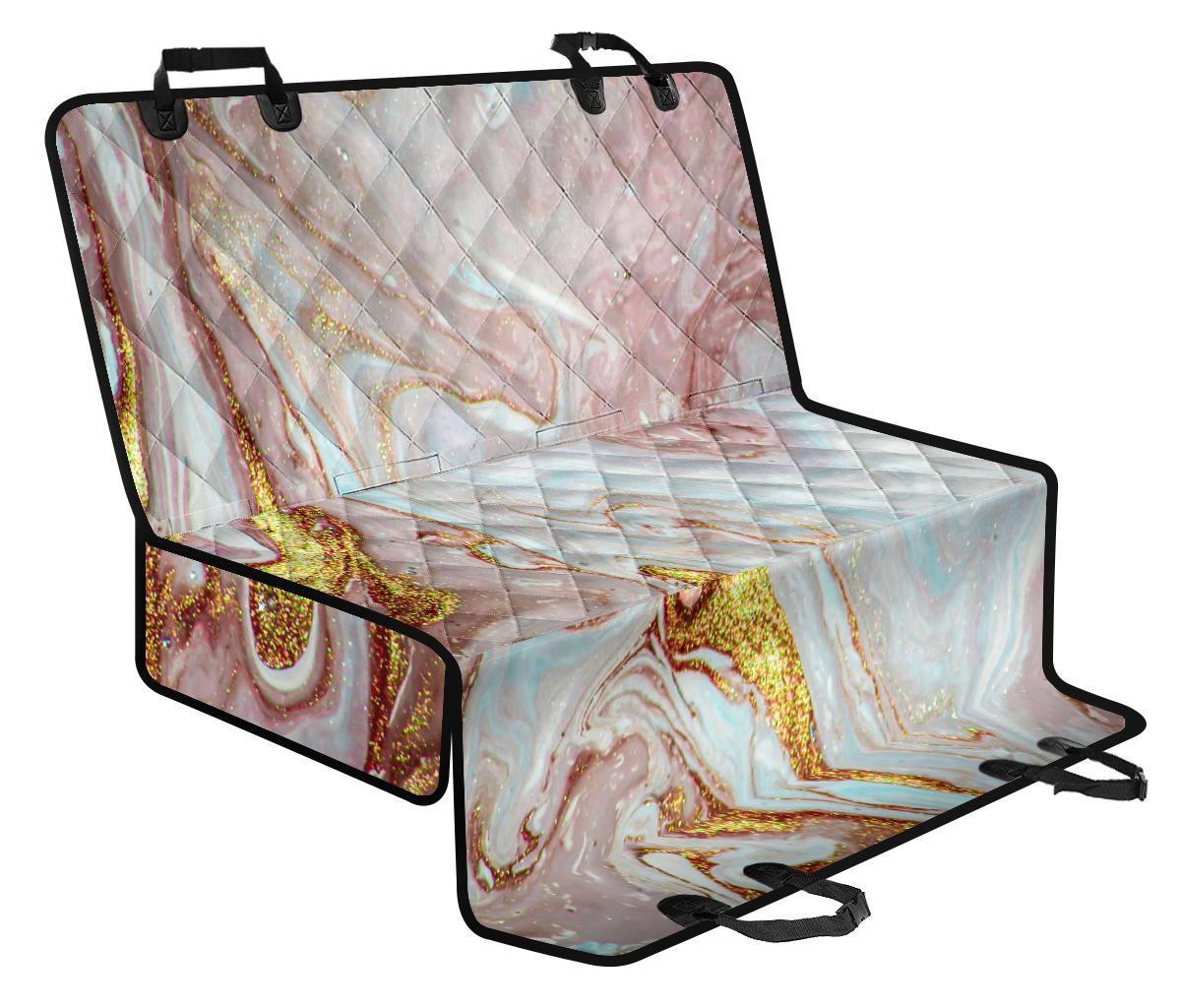 Pink Gold Liquid Marble Print Pet Car Back Seat Cover - 9b3f673f78d3 Pink Gold Liquid Marble Print Pet Car Back Seat Cover - 9b3f673f78d3