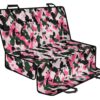 Pink Green And Black Camouflage Print Pet Car Back Seat Cover - 07f6d9ce5173
