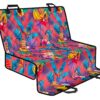 Pink Hawaiian Fruits Pattern Print Pet Car Back Seat Cover - 25ea555c6793