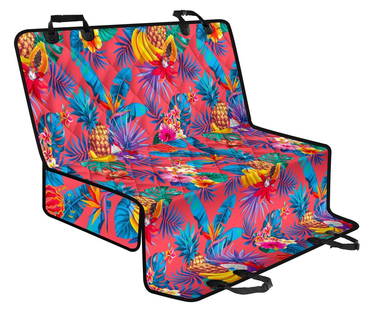 Pink Hawaiian Fruits Pattern Print Pet Car Back Seat Cover - 25ea555c6793 Pink Hawaiian Fruits Pattern Print Pet Car Back Seat Cover - 25ea555c6793