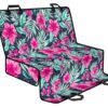 Pink Hibiscus Tropical Pattern Print Pet Car Back Seat Cover - aabb6cb2dfd1