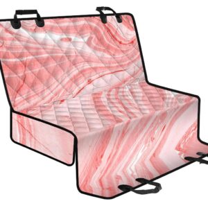 Pink Liquid Marble Print Pet Car Back Seat Cover - 1aa578d82e73