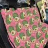 Pink Palm Leaf Avocado Car Back Seat Cover Dog Car Seat Covers - 9172f64c9d74