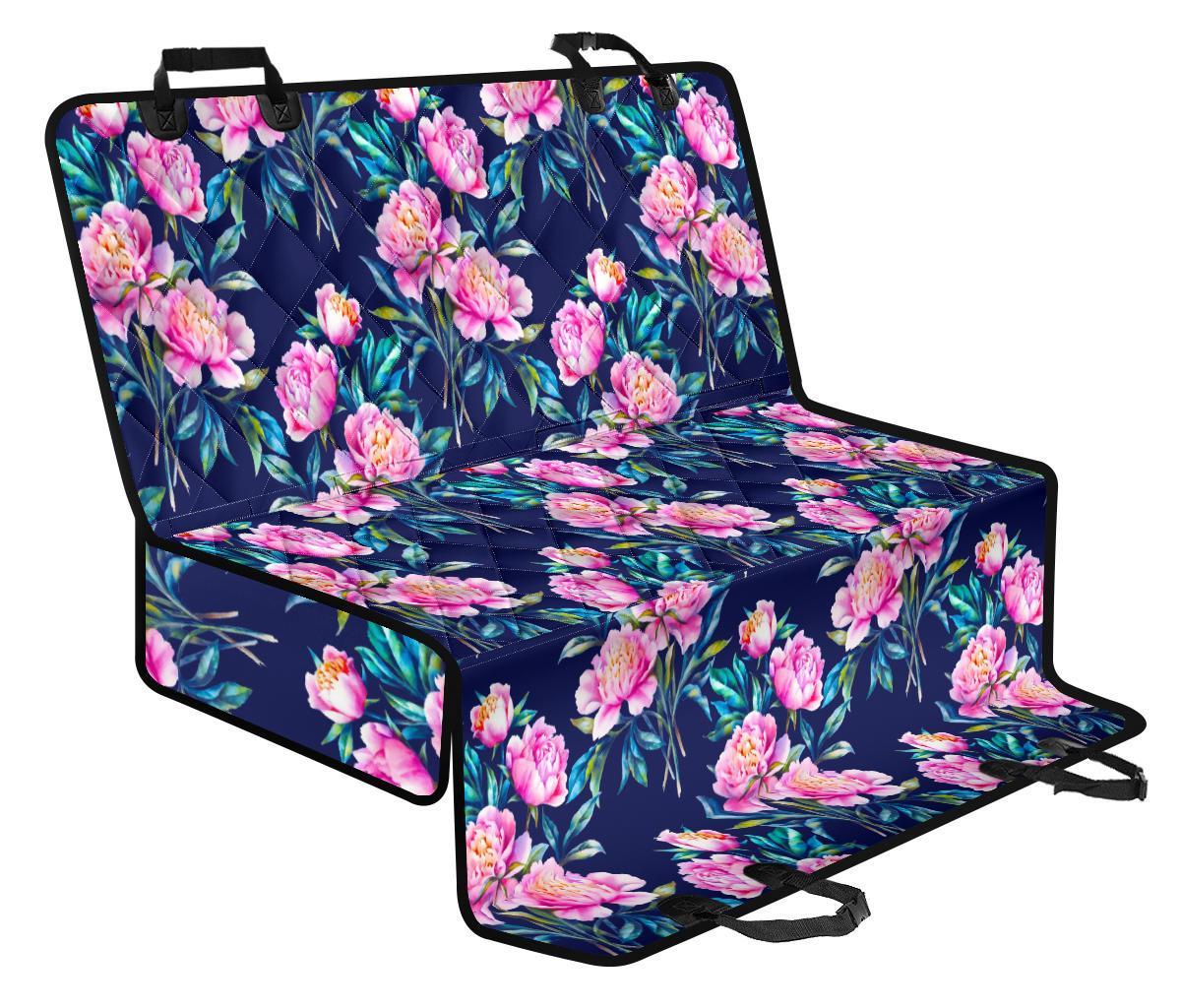 Pink Peony Floral Flower Pattern Print Pet Car Back Seat Cover - 45b348ff35c4 Pink Peony Floral Flower Pattern Print Pet Car Back Seat Cover - 45b348ff35c4