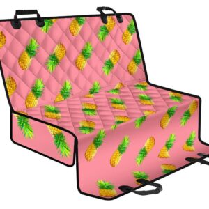 Pink Pineapple Pattern Print Pet Car Back Seat Cover - e573e83a4be6