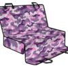 Pink Purple And Grey Camouflage Print Pet Car Back Seat Cover - 7a1dce5382d8