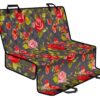 Pink Red Rose Floral Pattern Print Pet Car Back Seat Cover - 5e4acad9a56b
