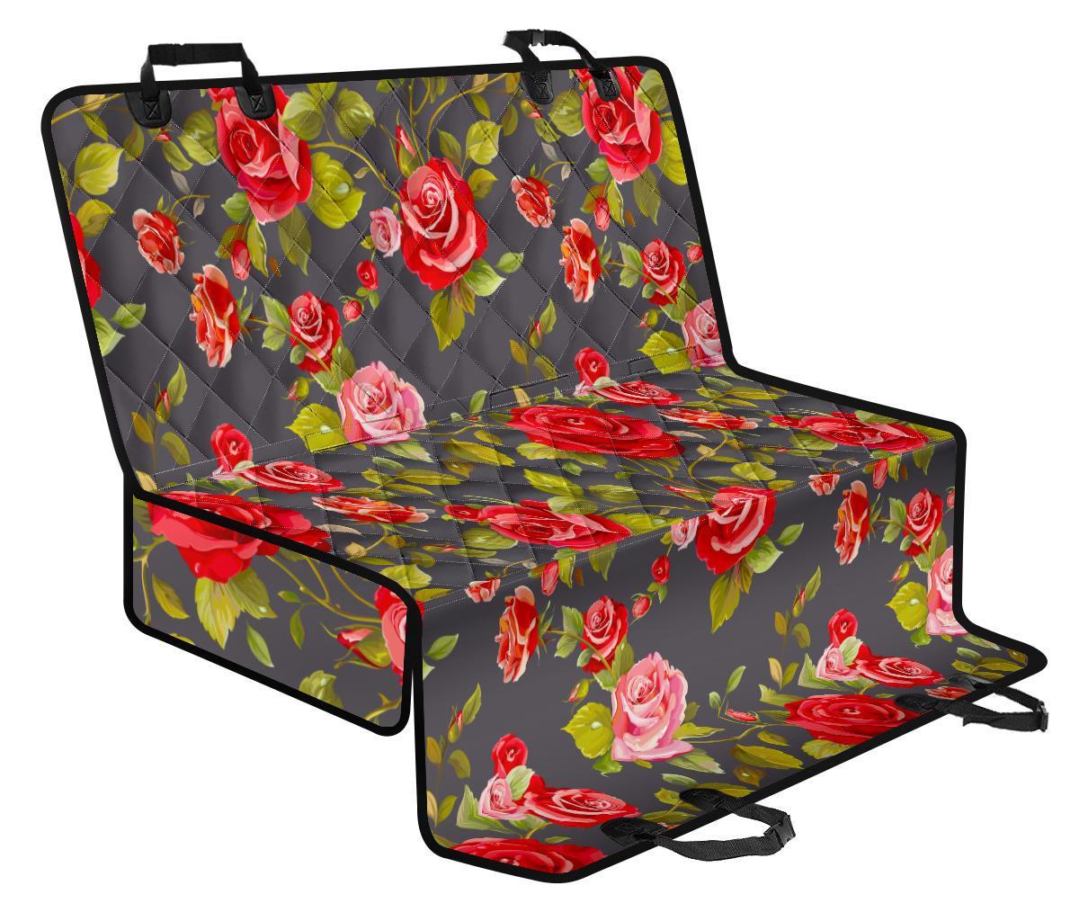 Pink Red Rose Floral Pattern Print Pet Car Back Seat Cover - 5e4acad9a56b Pink Red Rose Floral Pattern Print Pet Car Back Seat Cover - 5e4acad9a56b