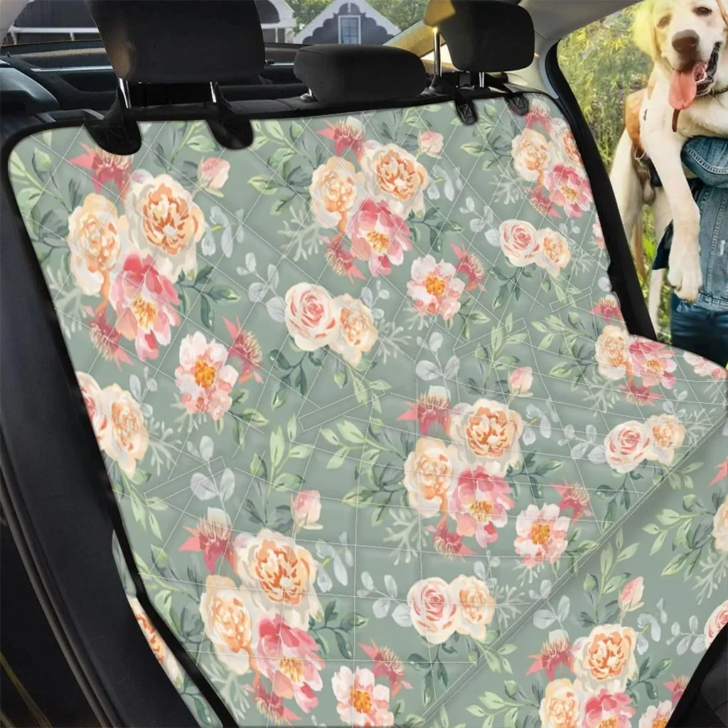 Pink Rose And Peony Pattern Car Back Seat Cover Dog Car Seat Covers - 1852f57bbcfa Pink Rose And Peony Pattern Car Back Seat Cover Dog Car Seat Covers - 1852f57bbcfa