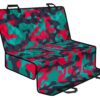 Pink Teal And Black Camouflage Print Pet Car Back Seat Cover - c2ef561cdc14