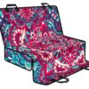 Pink Teal Bohemian Mandala Pattern Print Pet Car Back Seat Cover - 413723e0a9a7