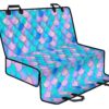 Pink Teal Mermaid Scales Pattern Print Pet Car Back Seat Cover - e1833a66e5db