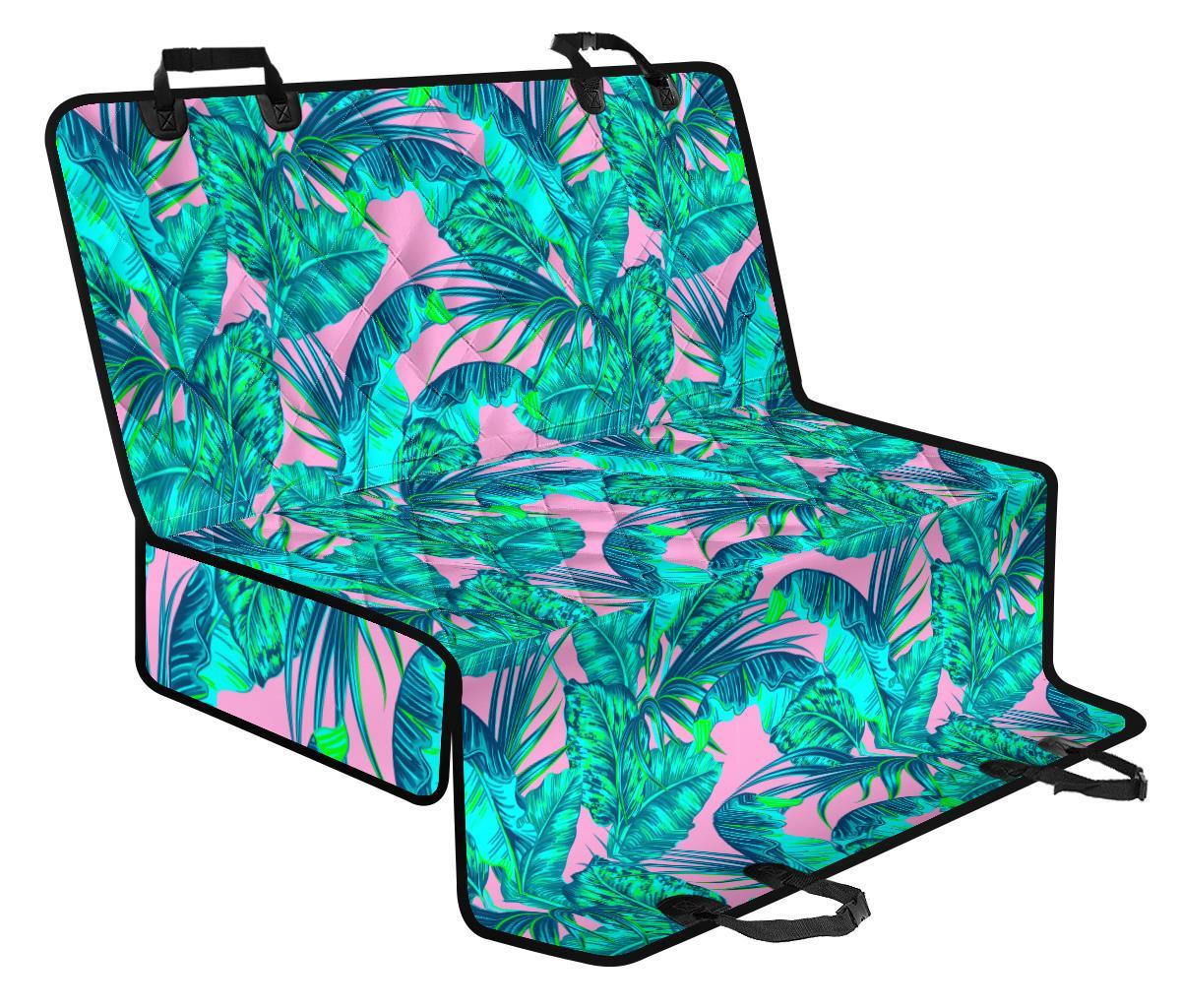 Pink Teal Tropical Leaf Pattern Print Pet Car Back Seat Cover - c39276b78a69 Pink Teal Tropical Leaf Pattern Print Pet Car Back Seat Cover - c39276b78a69