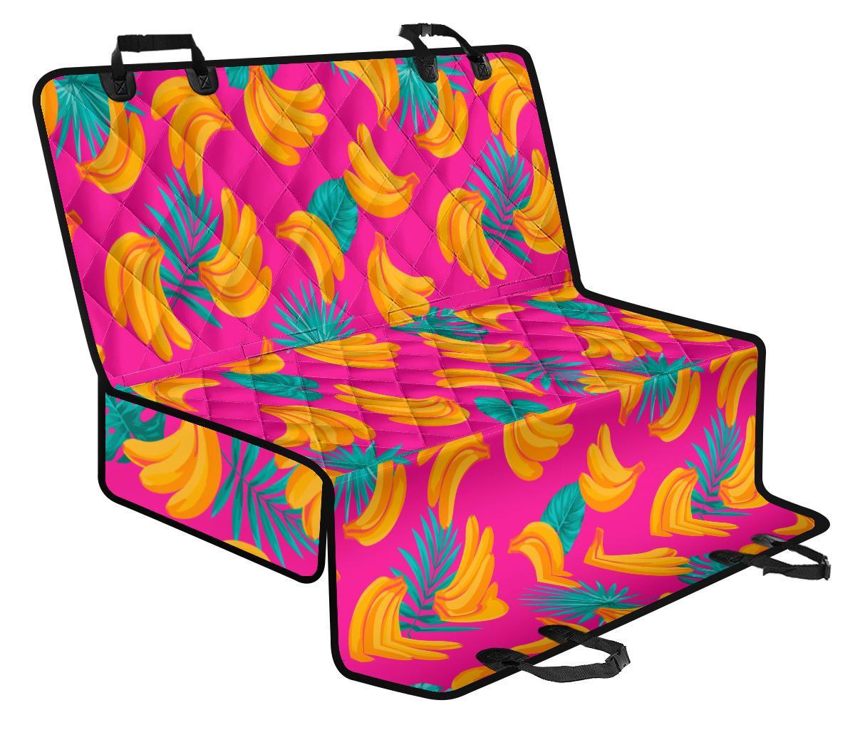 Pink Tropical Banana Pattern Print Pet Car Back Seat Cover - 617e3103dc6b Pink Tropical Banana Pattern Print Pet Car Back Seat Cover - 617e3103dc6b