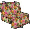 Pink Watercolor Pineapple Pattern Print Pet Car Back Seat Cover - 28fdcb57a418