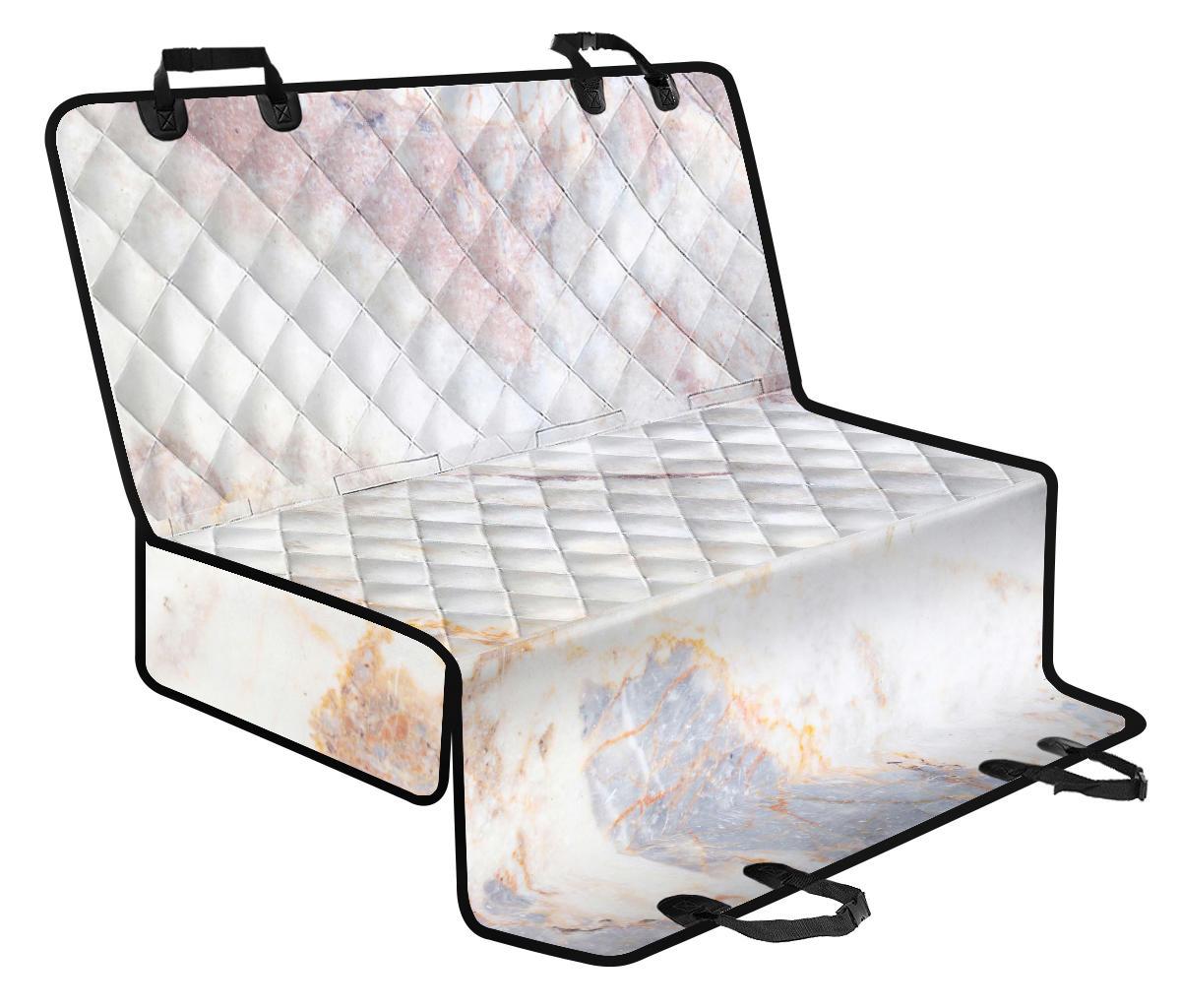 Pink White Grey Marble Print Pet Car Back Seat Cover - 82420ff0175a Pink White Grey Marble Print Pet Car Back Seat Cover - 82420ff0175a