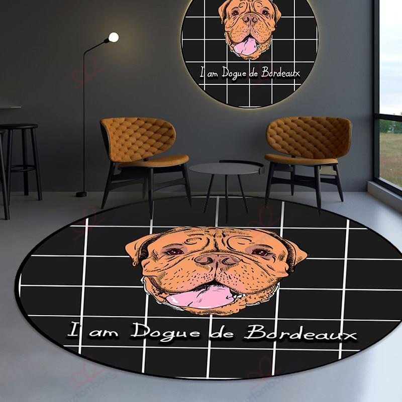 Pit Bull Round Carpet Floor Rug Living Room Bedroom Decor Round Area Rug Carpet Pit Bull Round Carpet Floor Rug Living Room Bedroom Decor Round Area Rug Carpet