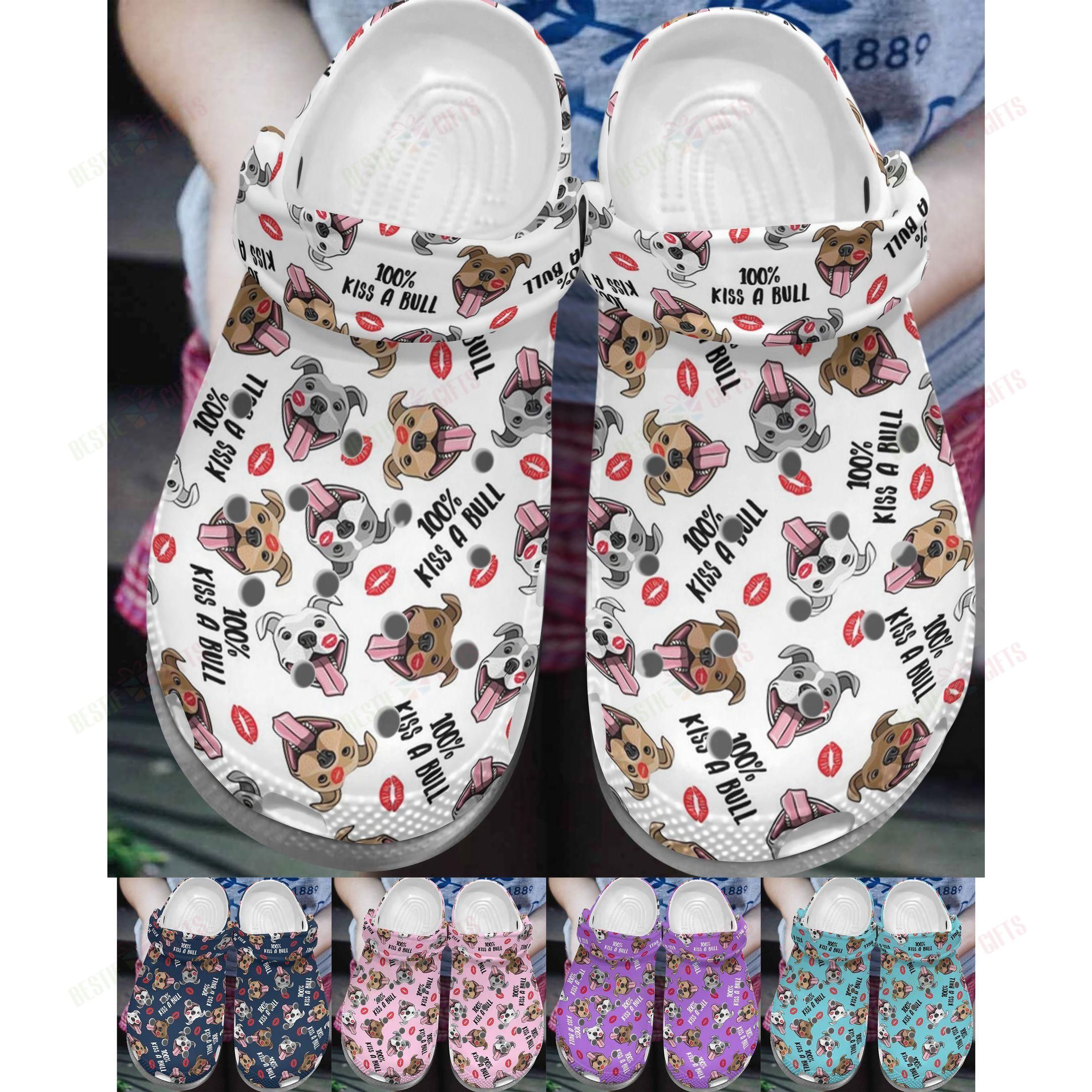 Pitbull Crocs Clog Classic Clog Whitesole Kiss A Bull Shoes Pitbull Crocs Clog Classic Clog Whitesole Kiss A Bull Shoes
