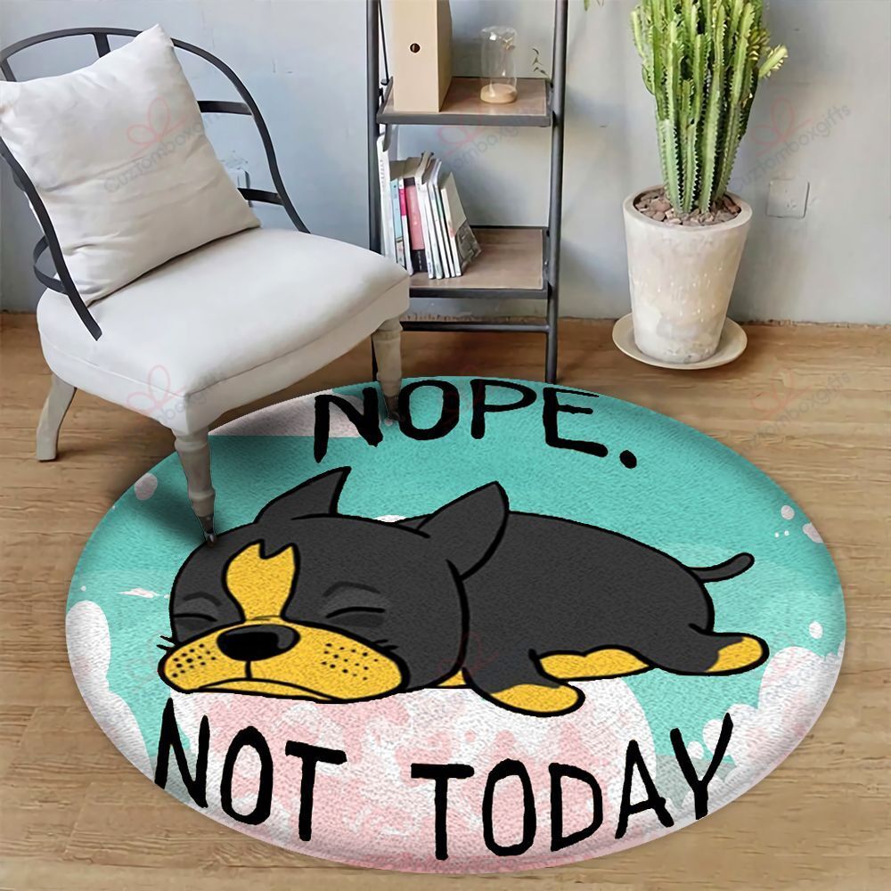 Pitbull Nope Not Today Round Carpet Floor Rug Living Room Bedroom Decor Round Area Rug Carpet Pitbull Nope Not Today Round Carpet Floor Rug Living Room Bedroom Decor Round Area Rug Carpet