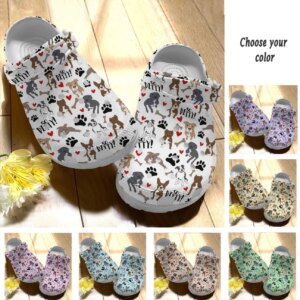 Pitbull Personalize Clog Custom Crocs Fashionstyle Comfortable For Women Men Kid Print 3D Pitbull Pattern