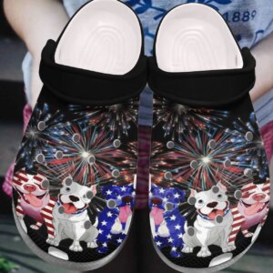 Pitbull Personalized Clog Custom Crocs Comfortablefashion Style Comfortable For Women Men Kid Print 3D American Pitbulls