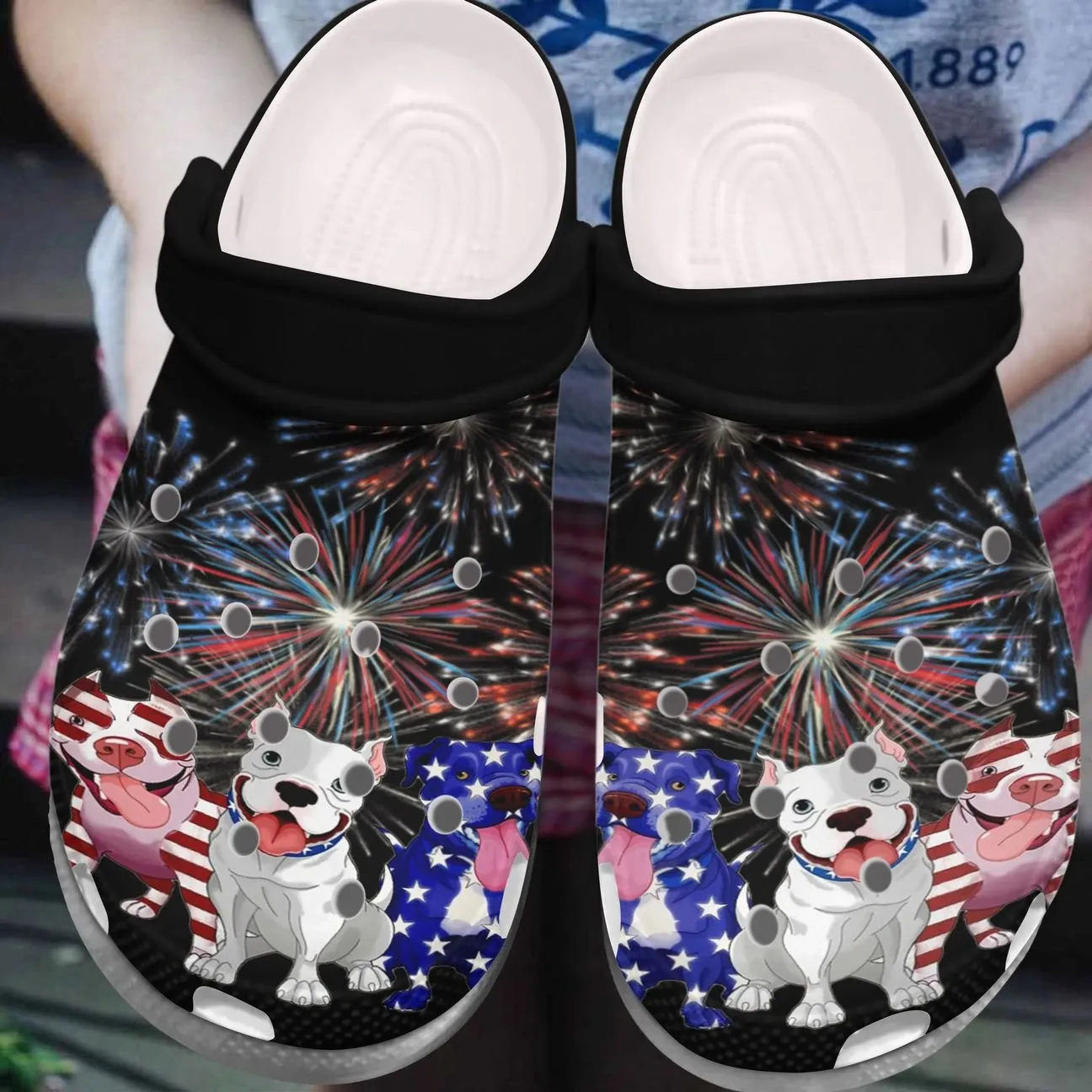 Pitbull Personalized Clog Custom Crocs Comfortablefashion Style Comfortable For Women Men Kid Print 3D American Pitbulls Pitbull Personalized Clog Custom Crocs Comfortablefashion Style Comfortable For Women Men Kid Print 3D American Pitbulls