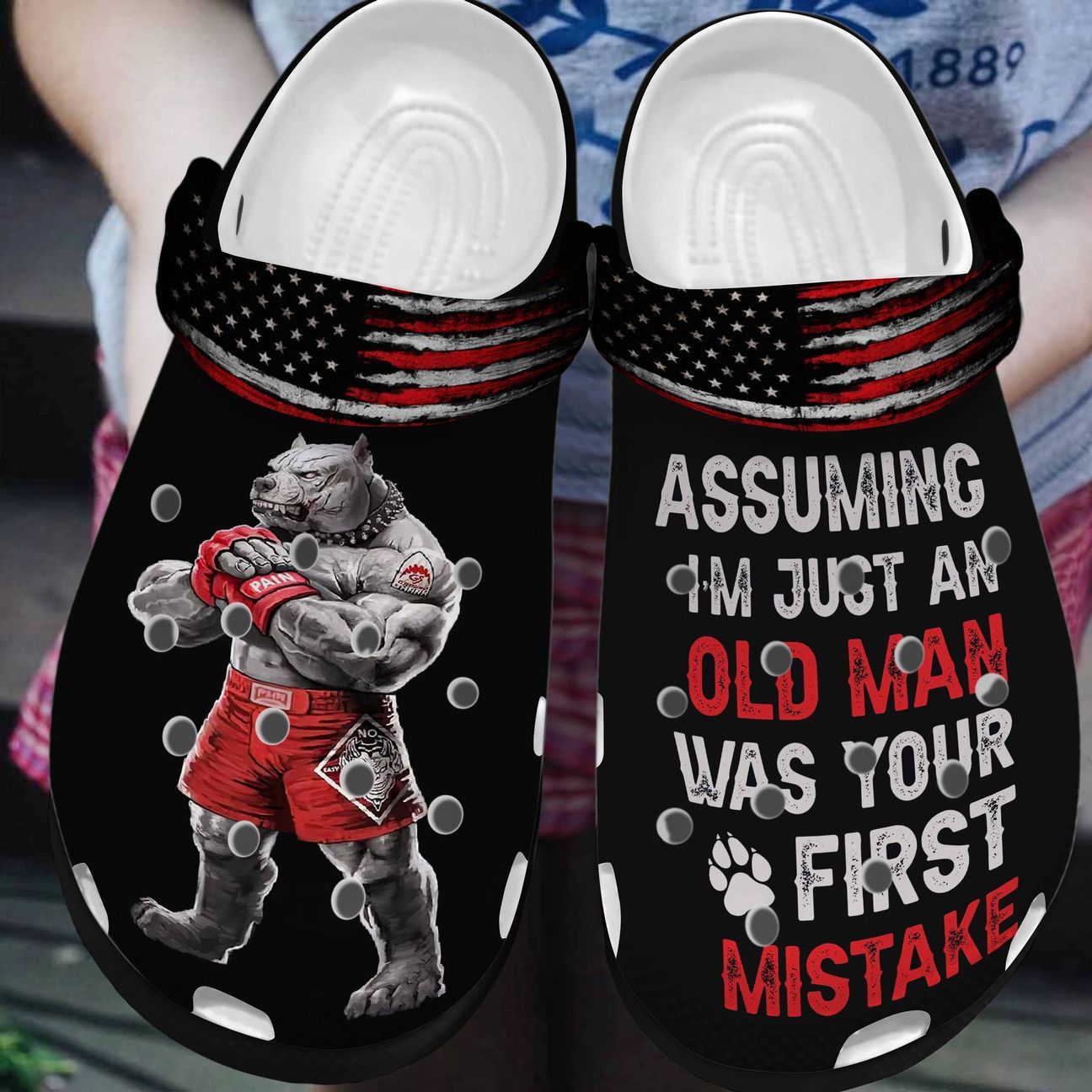 Pitbull Personalized Clog Custom Crocs Comfortablefashion Style Comfortable For Women Men Kid Print 3D Strength Pitbull Personalized Clog Custom Crocs Comfortablefashion Style Comfortable For Women Men Kid Print 3D Strength