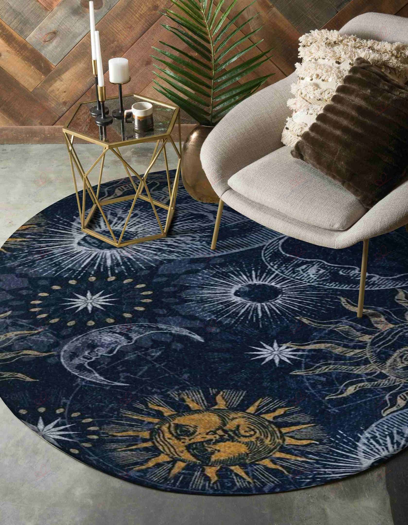 Planet Pattern Round Carpet Floor Rug Living Room Bedroom Decor Round Area Rug Carpet Planet Pattern Round Carpet Floor Rug Living Room Bedroom Decor Round Area Rug Carpet