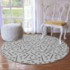 Playing Hockey Round Carpet Floor Rug Living Room Bedroom Decor Round Area Rug Carpet
