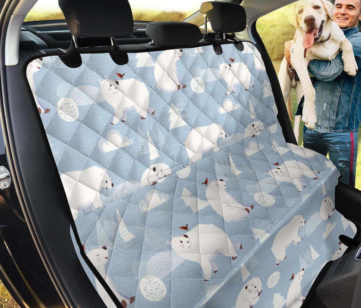 Polar Bear Pattern Car Back Seat Cover Dog Car Seat Covers - 364452e4bcc7 Polar Bear Pattern Car Back Seat Cover Dog Car Seat Covers - 364452e4bcc7